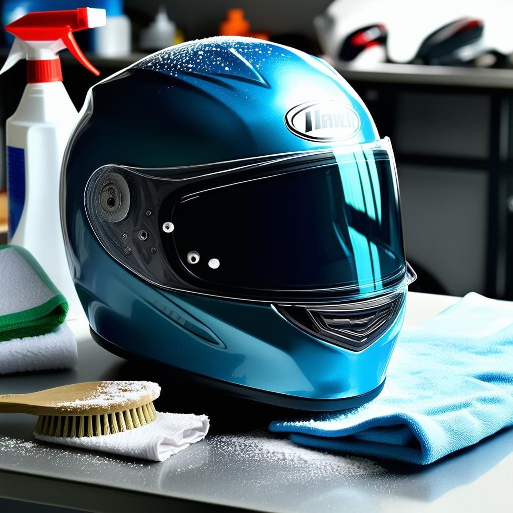 limpeza-da-parte-externa-viseira-e-casco Como Lavar Capacete de Moto