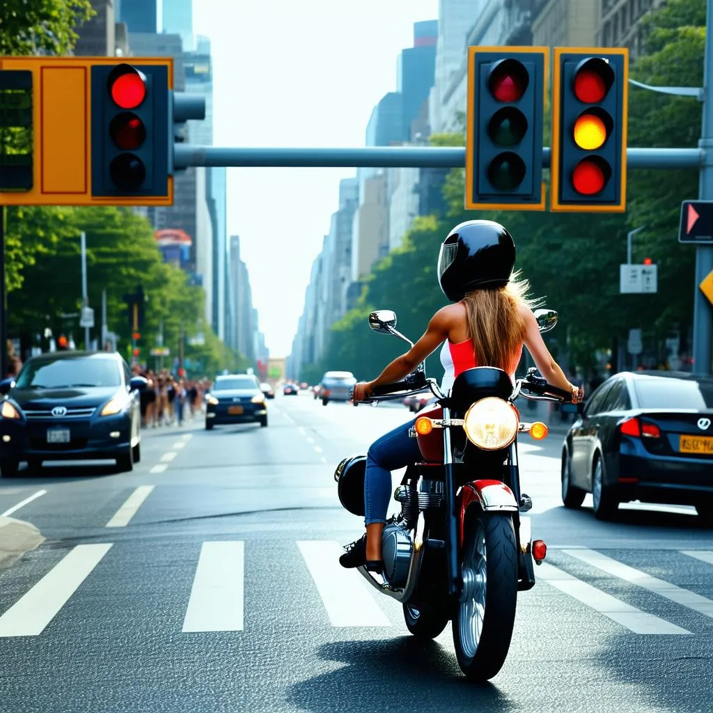 avanco-de-sinal-perigo-a-vista Infrações de trânsito mais comuns em motos