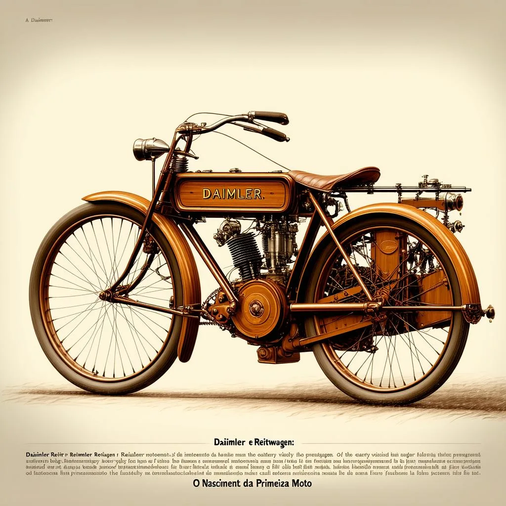 daimler-e-reitwagen-o-nascimento-da-primeira-moto Como surgiu a primeira moto do mundo
