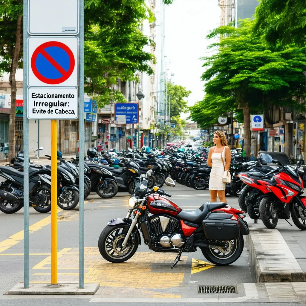 estacionamento-irregular-evite-dor-de-cabeca Infrações de trânsito mais comuns em motos