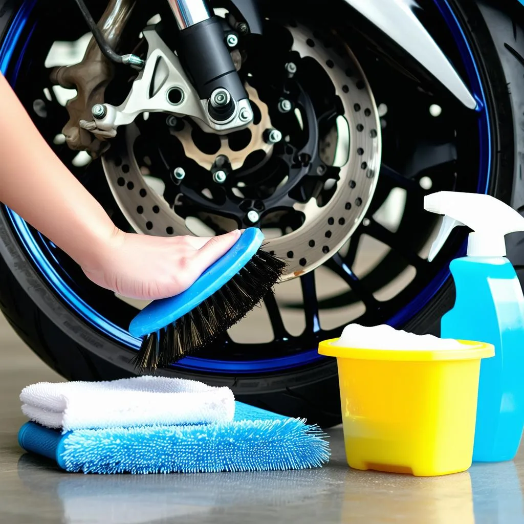 produtos-essenciais-para-a-limpeza-das-rodas-da-moto Como LImpar as Rodas da Moto