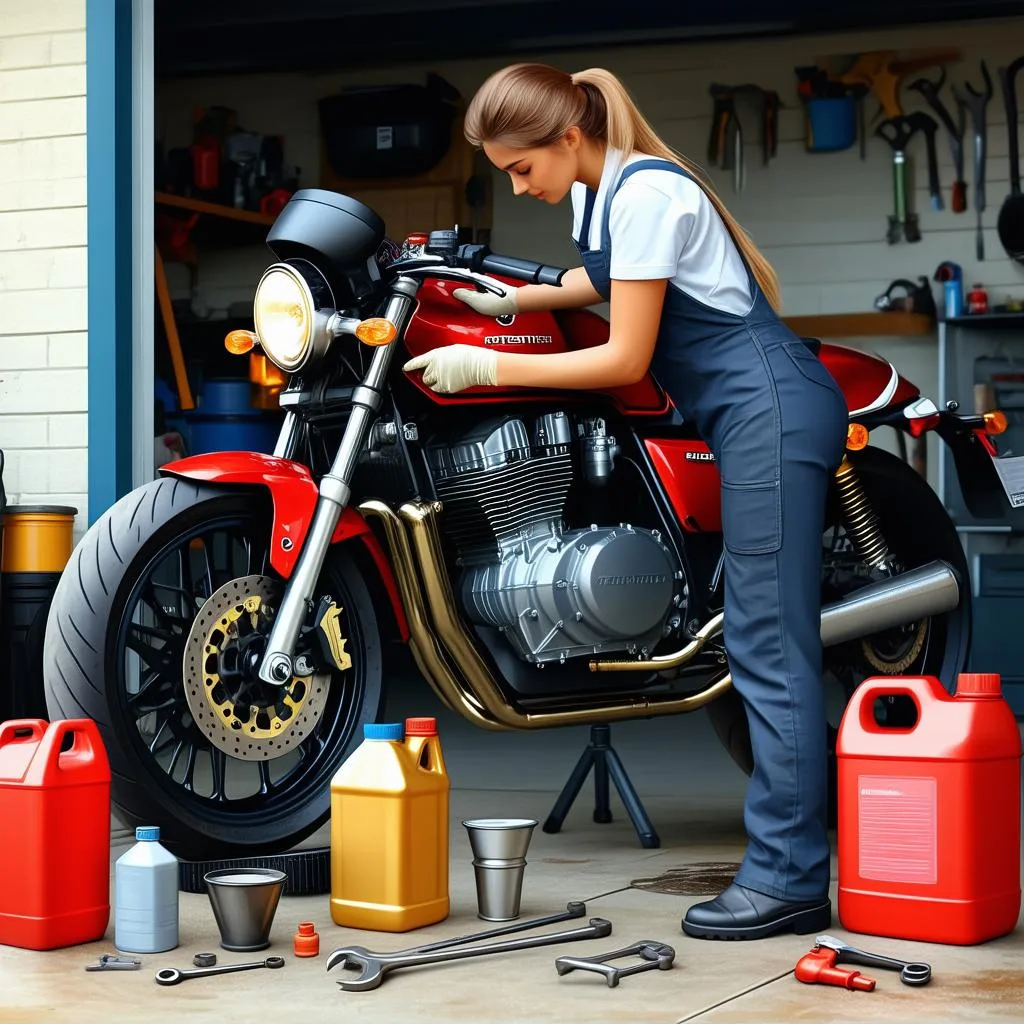 Como verificar o nível de óleo da moto
