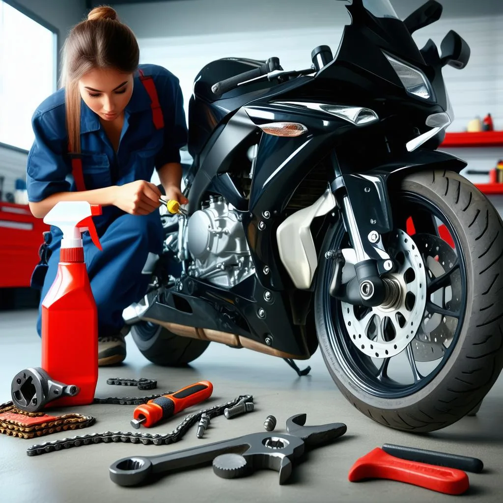 ferramentas-necessarias-para-a-manutencao Como fazer Manutenção na Corrente da Moto