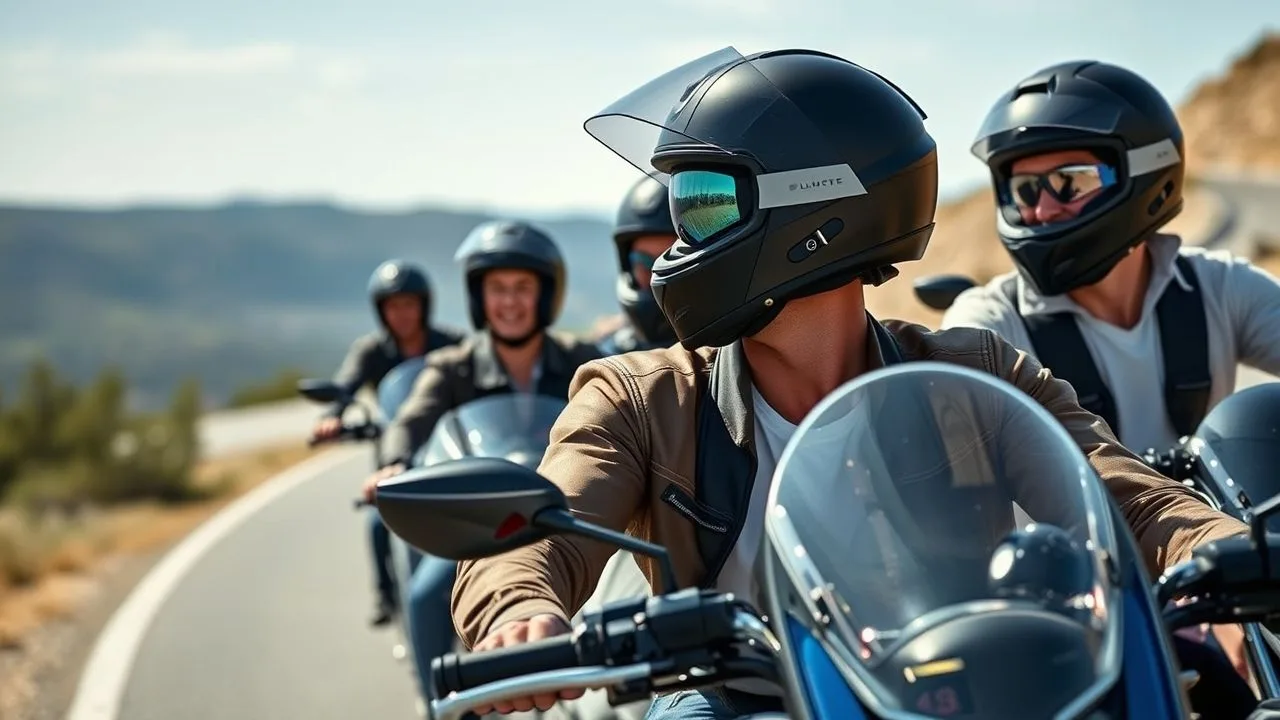 Facilita a comunicação entre motociclistas
