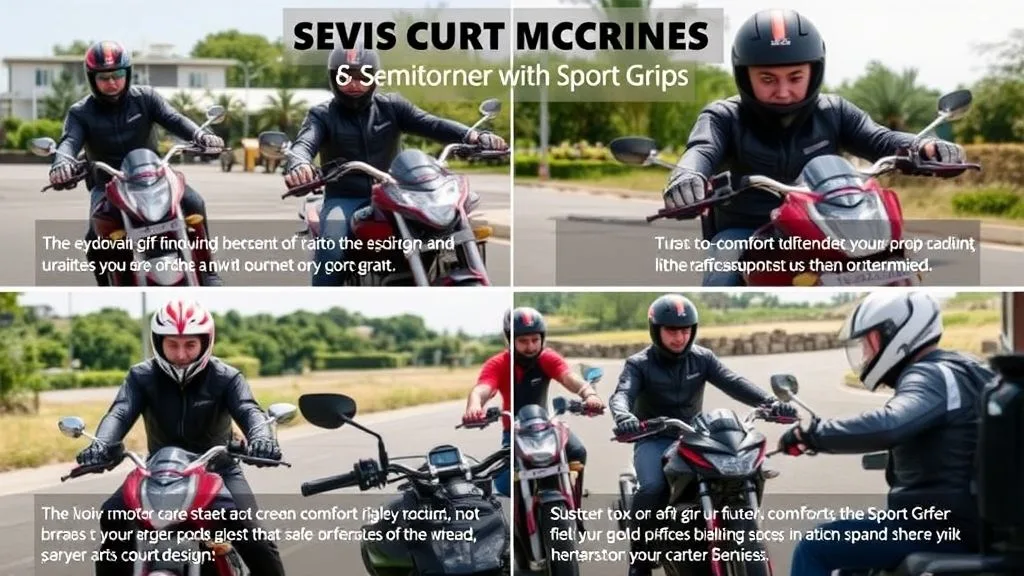 Experiências de pilotos com manoplas esportivas