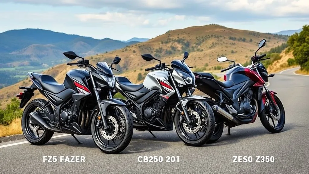 Comparativo: FZ25 Fazer e outras motos no mercado